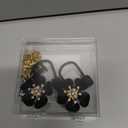 Straw Covers for Stanley Cup Accessories: Black Decorations for Stanley 30 oz & 40 oz Tumbler with Handle, Bling Letter Charms and Flower Silicone Straw Cap Topper, Trendy Stuff for Teen Girls & Women