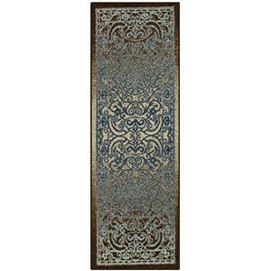 Maples Rugs Pelham Transitional Runner Rug - Made in USA - Washable, Non Slip, Indoor Carpet for Hallway, Kitchen, and Laundry Room, 24"×70"