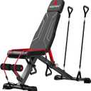 Keppi 900LB Weight Bench, Adjustable Foldable Workout Bench Press for Full Body Strength Training, Incline Decline Bench with Fast Folding - New Version