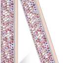 Electric Lighter, Windproof Flameless Bling Lighters - Type-C Rechargeable, Pull-Out Ignition with Thickened Tungsten, Rhinestone Decorative Design, Gift for Women & Girls (Pink)