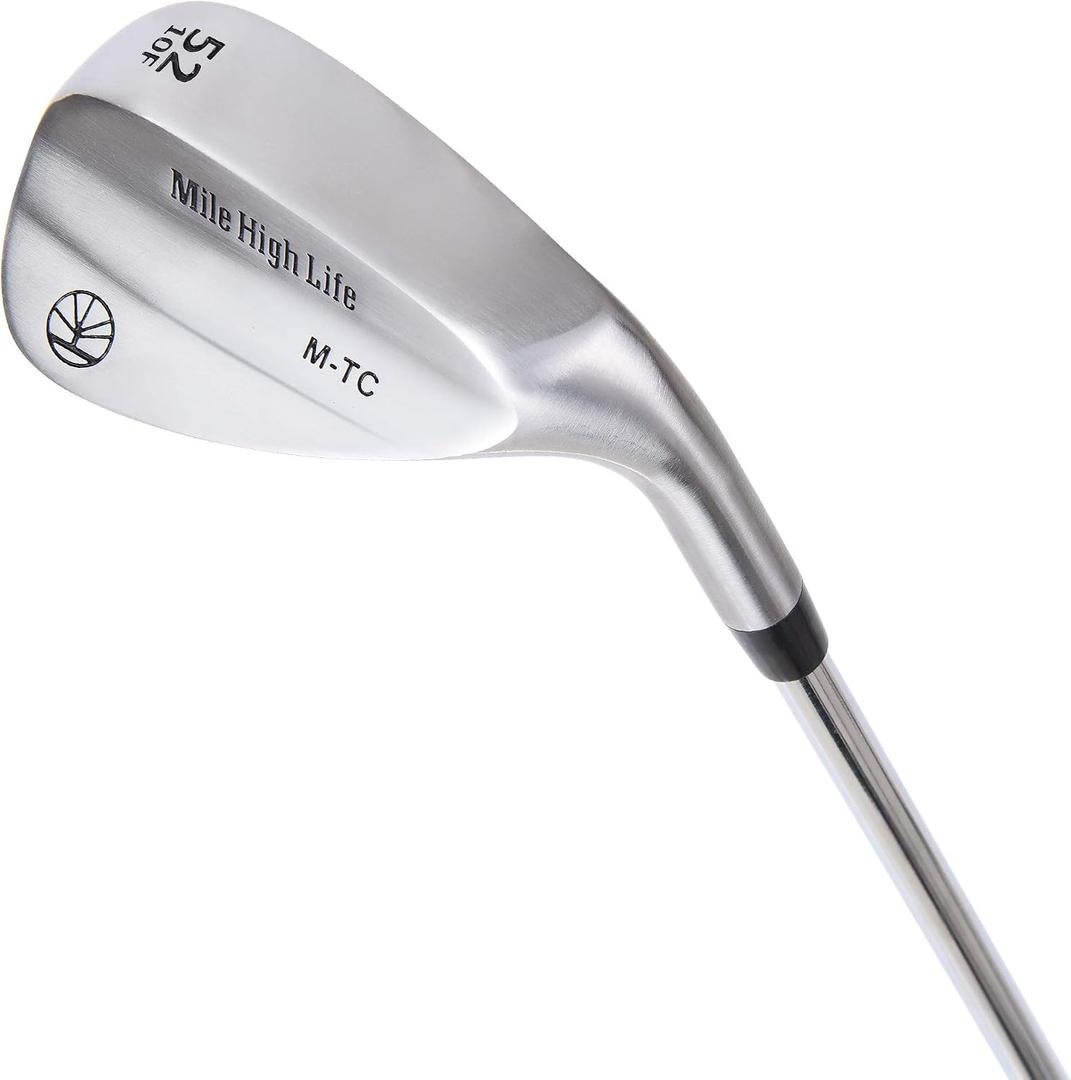 Mile High Life Golf Wedges | Entry Level Golf Sand Wedge Sets | Beginners Golf Gap Wedge Sets | Lob Wedge Golf Clubs for Men & Women | 50/52/54/56/58/60 Right Handed