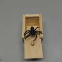 Spider Prank Box Gag Gift, Funny Surprise Gift Box Christmas White Elephant Gifts for Adults Men Women Birthday, Wooden Jump Scare Toys for Kids Ages 3-5-7 4-8-12 Year Old Boys Girls Stocking Stuffers (Small)