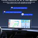 Avylet 8.1'' Wireless Apple Carplay Screen for Car, Android Auto with Backup Camera, Portable Car Stereo Touchscreen with OTA/GPS Navigation/Mirror Link/Voice Control/Bluetooth/AUX/FM/WiFi