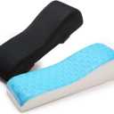 LargeLeaf Chair Gel Ergonomic armrest Cushions (Black_Mesh_Gel)
