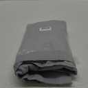 Long No Hook Slub Textured Shower Curtain with Snap-in PEVA Liner Set - 71" x 77"(75"), Hotel Style with See Through Top Window, Grey Fabric Curtain & Waterproof Liner, Gray, 71x77