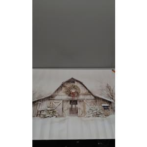 Christmas Shed Picture. Size 25x36.