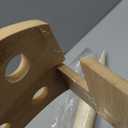 Queekay Food Cones 100 Pcs Disposable Paper Cone for Food with 12 Holes Wood Ice Cream Cone Holder Stand Charcuterie Cones Holder 100 Fancy Toothpicks for Catered Events Buffets Parties(Curved)