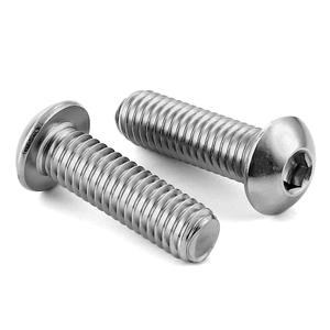 MewuDecor 1/4-20 x 1-1/4" Button Head Socket Cap Bolts Screws, 18-8 Stainless Steel, Bright Finish, Full Thread, Allen Hex Drive, 25 PCS