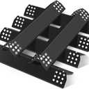 6 pcs Flame Tamers for Nexgrill 720-0896 720-0896B 720-0898 720-0830H 720-0783E Replacement Parts, Porcelain Steel Heat Plates Heat Shields