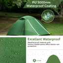 Clostnature 6 Person Lightweight Backpacking Tent, Camping Tent, Green
