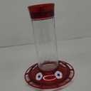 More Birds Bird Health+ Ruby Hummingbird Feeder, Glass Hummingbird Feeders for Outdoors, 4 Feeding Stations, 10 Ounces, Ruby Red