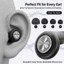 Ear Plugs for Sleeping Noise Cancelling,Ultra-Comfy Noise Reduction for Side Sleepers,56dB Reusable Silicone Earplugs for Snoring Blocking,Hearing Protection for Concerts,Shooting & Travel(White)