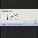 Moleskine Art Sketch Pad, Soft Cover, Large (5" x 8.25") Plain/Blank, Black, 48 Pages