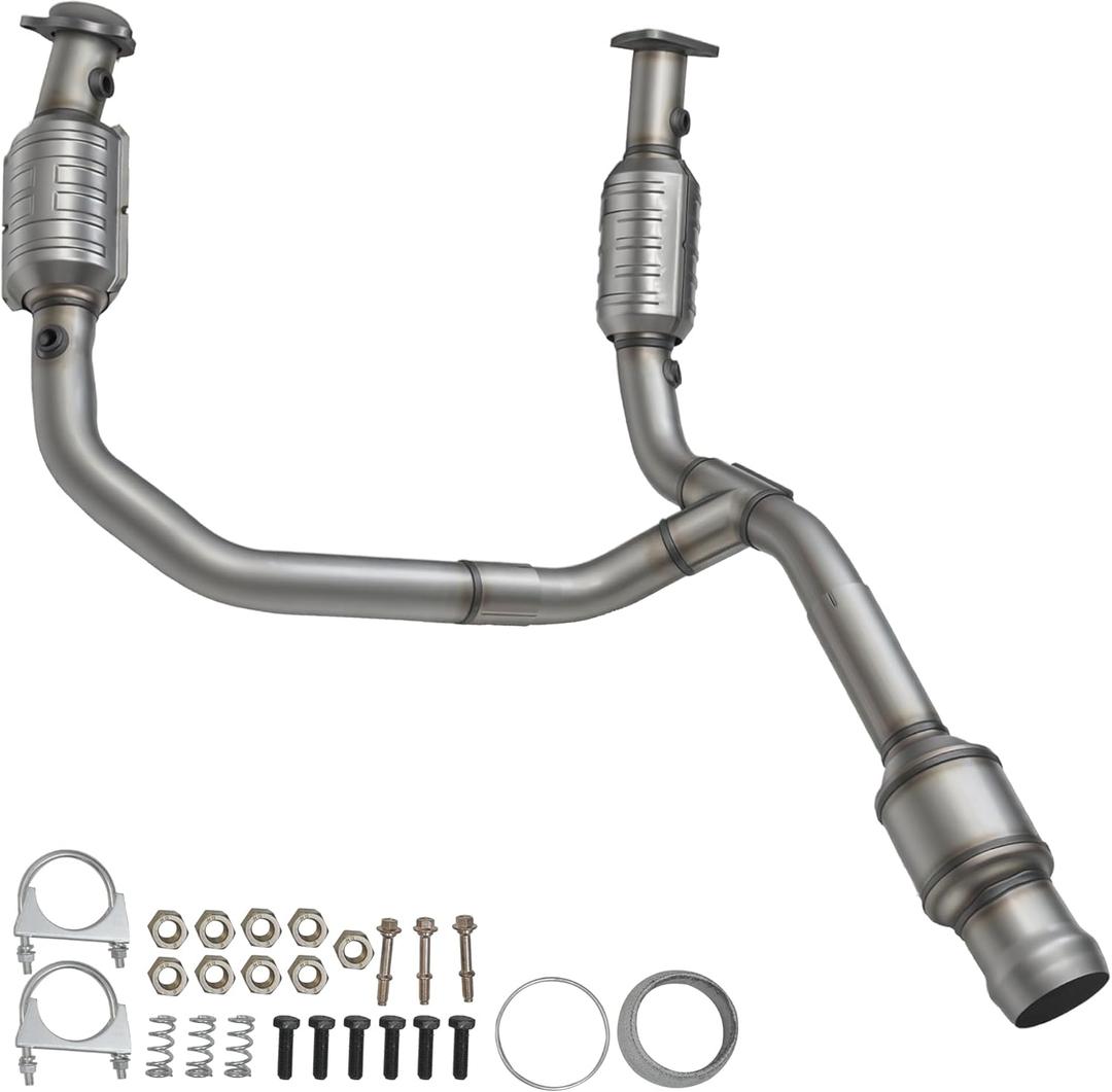 Catalytic Converter Compatible with 2014-2018 Chevy Silverado 1500/ GMC Sierra 1500 4.3L /5.3L, 2015-2019 Chevy Suburban/Tahoe/GMC Yukon/Yukon XL 5.3L, High Flow Catalytic Convertor - EPA Compliant