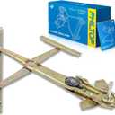 PHILTOP Front Left Driver Side Manual Window Regulator only Compatible with 1992-1995 Honda Civic Replaces 740-448