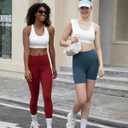 Racerback Sports Bras for Women High Support Adjustable Straps Molded Cup Workout Fitness Running Gym Bra (White, L)