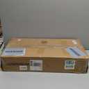 HOOBRO End Table with Charging Station, Farmhouse Narrow Side Table, 2-Tier with Storage Shelves, Slim Nightstand for Small Spaces, Living Room, Bedroom, White and Walnut WH360UBZ01