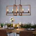 Modern Farmhouse Chandelier for Dining Room-Living Room Lighting and Kitchen Lighting Fixtures