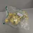 32 Pack Mini Disco Balls Decorations Different Sizes Mirror Ball with Hanging String Small Disco Ball Ornament for Disco Theme Party Cake Topper DJ Club Christmas Wedding Home Decor (Gold)