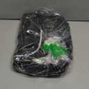 Clear Backpack Heavy Duty Transparent Backpack for Security Travel Work (Black)