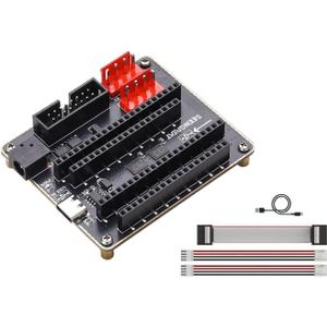 ESP32 LED Matrix Adapter Board with Dual Power Input & HUB75 Interface for RPi - Easy Connect Shield for LED Matrix Panel Projects