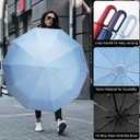 Folding & Inverted Umbrella, Outdoor Travel Umbrella, 46 Inch Portable Reverse Folding Umbrella，Windproof Folding Umbrella for Men and Women