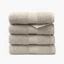 1888 Mills 4 Pack Premium Hand Towel Set, True Classics Premium Cotton Blend, Super Soft and Highly Absorbent Hand Towels for Bathroom, Hotels, Spa and Gym, Taupe