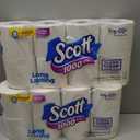 Scott 1000 Sheets Per Roll Toilet Paper, Bath Tissue, 16 Rolls 