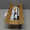 YaFex Heavy Duty Curtain Rods 32-120 Inch, 1 Inch Adjustable Black Curtain Rod for Windows, Long Window Treatment Rods with Aluminium Finials, Easy Installation