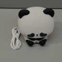 ATSUI Cute Panda Night Light, LED Squishy Novelty Animal Night Lamp, Food Grade Silicone, 3 Level Dimmable Rechargeable Nursery Nightlight for Breastfeeding Toddler Baby Kids, Cute Gifts for Kids