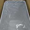 TrashAid Small Bathroom Trash Can, 2.1 Gallon Bathroom Garbage Can, Stainless Steel Waste Basket for Office, Under Desk, Bedroom, Rv, White