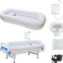 Medical Inflatable Bathtub,Inflatable Bed Bath,Medical PVC Bedside Shower Bathtub Kit,Bed Baths for The Disabled,Suitable for Disabled People, Elderly Pregnant Women, Etc