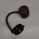 Suction Cup Mounted Hair Dryer Bracket with 360 Degree Rotation and Wire Storage for Neat Bathroom Counter Space (Walnut)