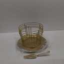 12 Pcs Pizza Stand Set: 4 Metal Stands, 4 Pizza Pans, 4 Spatulas for Weddings, Party(Gold,Round)