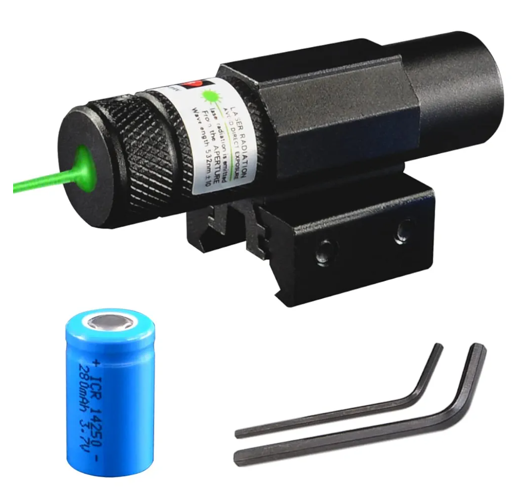 Compact Tactical Red/Green Beam Laser Sight,Laser Dot Sight Scope for Rifles Pistols Handguns fits Standard 20mm/11mm Picatinny Rail Mount