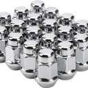 12x1.5 Wheel Lug Nuts, 20PCS Chrome 12mmx1.5 Closed End Bulge Acorn Lug Nut, Cone Seat, 19mm Hex Aftermarket Wheels