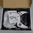 2.4G Wireless Game Controller Set, Dual Gamepad with USB Receiver, White and Black, Classic Game Console Support, 10 Simulator Compatible