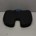 Everlasting Comfort Doctor Recommended Memory Foam Seat Cushion for Office Chairs & Car - Ergonomic Office Desk Accessories - Cushions for Tailbone Pain Relief, Sciatica & Back Support Pillow (Large, 01. Black)