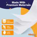 Dimples Booster Pads, Baby Diaper Doubler Inserts with Adhesive - 1 Size Fits All Diapers - Boosts Absorbency - No More leaks for Overnight, Travel, Nighttime or Anytime 21 Count