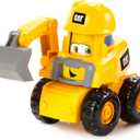 CAT Construction Toys, Junior Crew Construction Pals Excavator EduCATional Preschool Vehicle with Kid Vroom Sounds and Animated Face. for Ages 2+