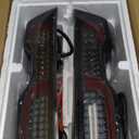 Tail Light Assemblies for 2019-2024 Chevy Silverado 1500, 2020-2024 Silverado 2500HD 3500HD, With Brake & Backup & Turn Signal & Running Light Smoke Lens -Pair