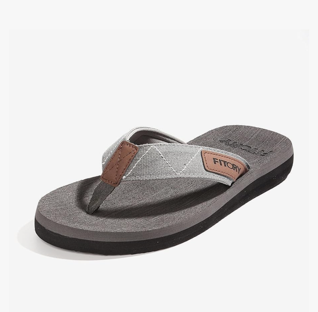 FITORY Men's Flip-Flops, Thongs Sandals Comfort Slippers for Beach