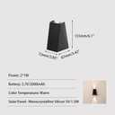 JoollySun Solar Outdoor Wall Lights: Solar Sconce Lights Outdoor Wall Mount for Outside House Porch Yard Fence (2 LED)