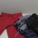 4 Pack Joggers for Women - Sweatpants with Pockets Lightweight Comfy Yoga Pants for Workout Travel Lounge (Small, 1#black/Navy Blue/Dark Grey/Wine)