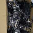 LED Outdoor String Lights 100FT, Waterproof Patio Lights with 52 (50+2 Spare ST38 Shatterproof Replaceable Bulbs), Connectable Dimmable Outside Hanging Light for Porch Garden Deck Bistro Backyard