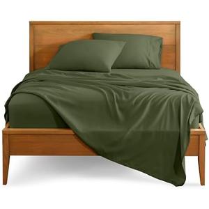 Bare Home Twin Sheet Set - 1800 Ultra-Soft Microfiber Bed Sheets - Double Brushed - Deep Pockets - Easy Fit - Extra Soft - 3 Piece Set - Bedding Sheets & Pillowcases (Twin, Cypress)
