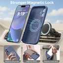 Ktele Magnetic for iPhone 16 Case [Compatible with Magsafe] [Premium Silicone Satin-Smooth Touch] Slim Shockproof Anti-Scratch Microfiber Lining Case, 6.1 inch, Navy Blue