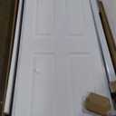 JUBEST Sliding Closet Door 60"(Double 31") x80", 6-Panel Steel Frame Bypass Primed Door with Top & Bottom Track Kits, Preassembled Hardboard Panels with Paintable Surface, Durable & Sturdy