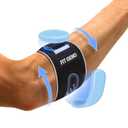 Fit Geno Elbow Brace for Tennis & Golfer's Elbow: Adjustable Elbow Strap for Tendonitis Pain Relief with Compression Pad - Support for Sports Men and Women - Forearm 10''-15.5'', 1 Pack (Black)