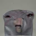 3D Realistic Alien Mask Alien Latex Full Head Masks UFO Prank Costume Mask for Adult Halloween Cosplay Party Props Scary Party Decoration Novelty Mask